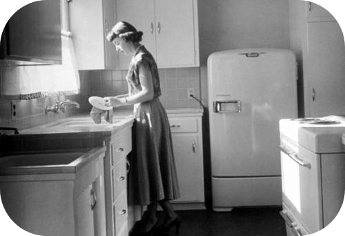 Washing Dishes 1950s